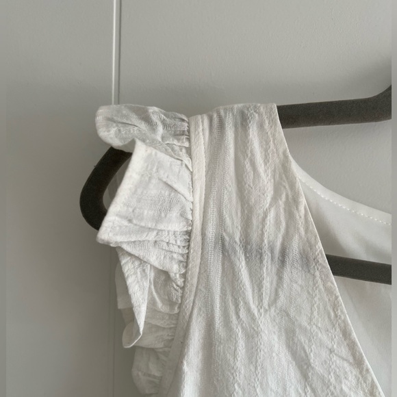 Listicle White Babydoll Mini Dress - L NWT - Picture 4 of 11